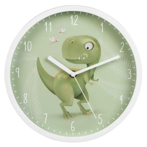 Hama - Dječji zidni sat 1xAA dinosaur