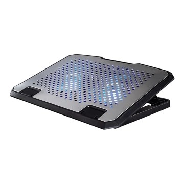 Hama - Hladnjak za prijenosno računalo s 2 ventilatora USB mat krom