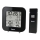 Hama - Meteorološka stanica s LCD zaslonom i budilicom 2xAA + 2xAAA crna