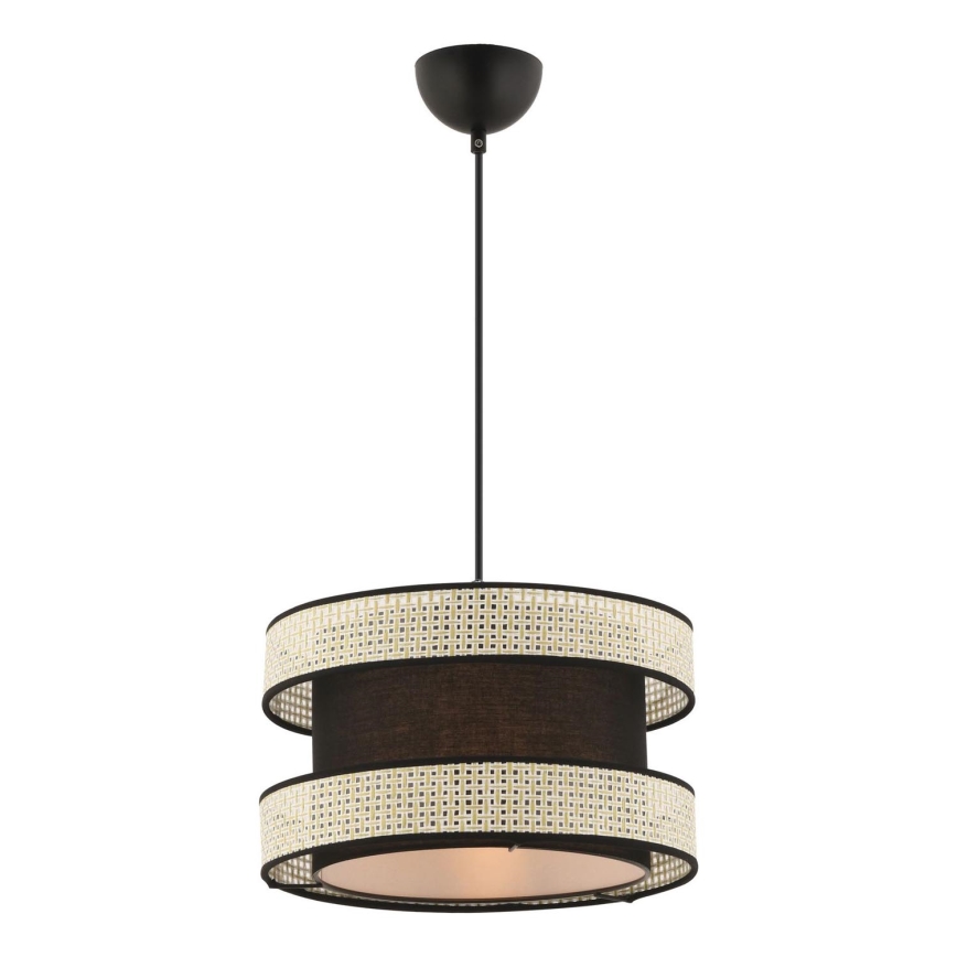 HANGING LAMP HALO 1xE27/60W/230V crna/krema