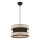 HANGING LAMP HALO 1xE27/60W/230V crna/krema