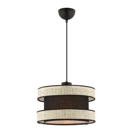 HANGING LAMP HALO 1xE27/60W/230V crna/krema