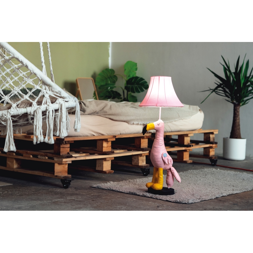 Happy Lamps - LED Dječja podna lampa MINGO LED/5,4W/230V flamingo