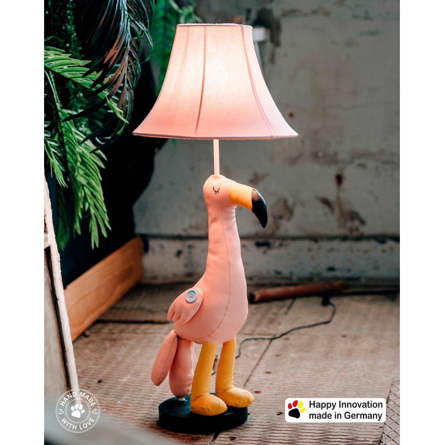 Happy Lamps - LED Dječja podna lampa MINGO LED/5,4W/230V flamingo