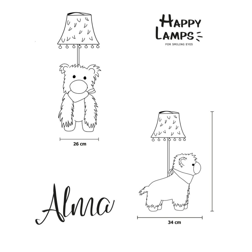 Happy Lamps - LED dječja stolna lampa ALMA LED/5,4W/230V lama