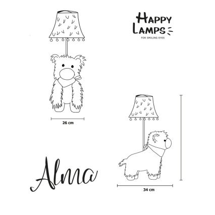 Happy Lamps - LED Dječja stolna lampa ALMA LED/5,4W/230V ljama