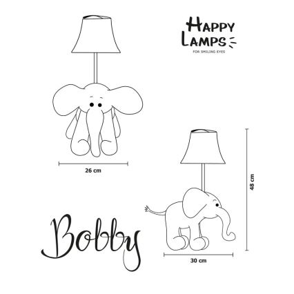 Happy Lamps - LED Dječja stolna lampa BOBBY LED/5,4W/230V slon