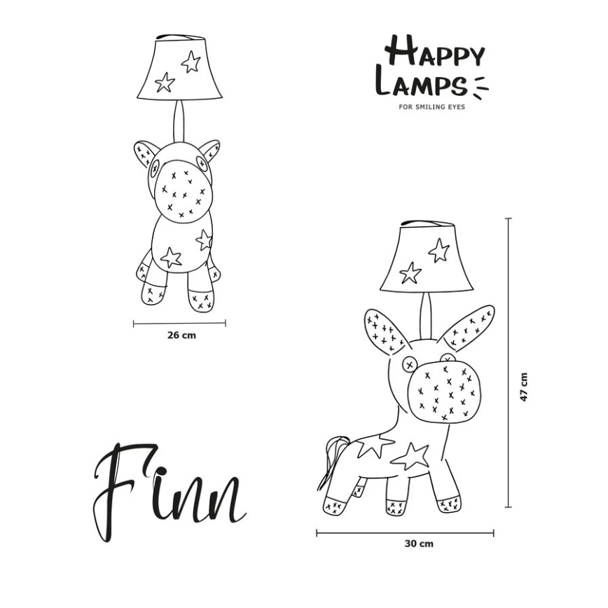 Happy Lamps - LED Dječja stolna lampa FINN LED/5,4W/230V konj