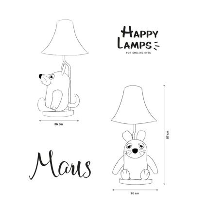 Happy Lamps - LED Dječja stolna lampa MOUSE FROM SENDUNG MIT DER MAUS LED/5,4W/230V miš