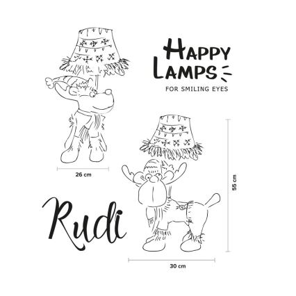 Happy Lamps - LED Dječja stolna lampa RUDI LED/5,4W/230V sob