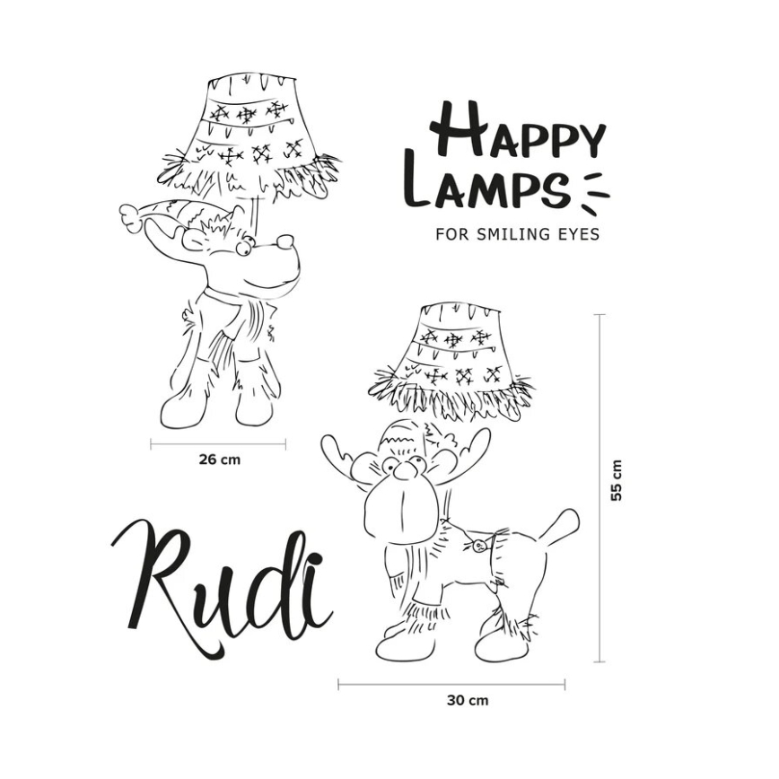 Happy Lamps - LED Dječja stolna lampa RUDI LED/5,4W/230V sob