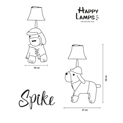 Happy Lamps - LED Dječja stolna lampa SPIKE LED/5,4W/230V lovački pas