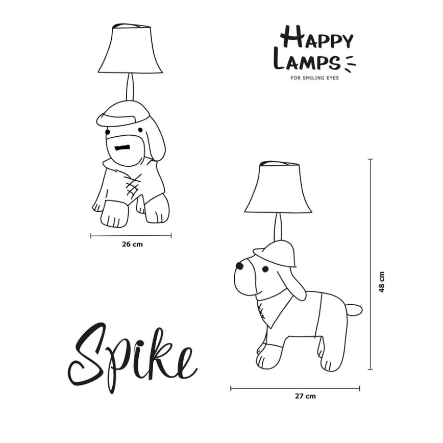 Happy Lamps - LED Dječja stolna lampa SPIKE LED/5,4W/230V lovački pas