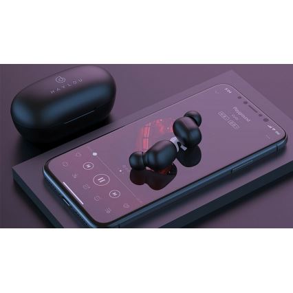 Haylou - Vodootporne bežične slušalice GT1 Pro Bluetooth crna