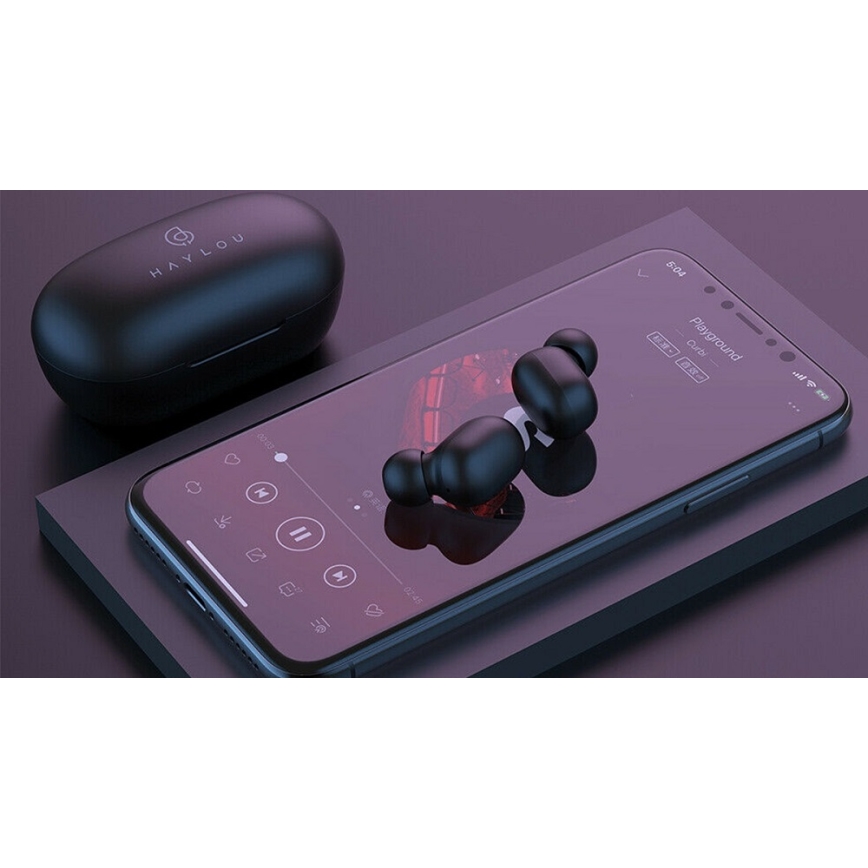 Haylou - Vodootporne bežične slušalice GT1 Pro Bluetooth crna