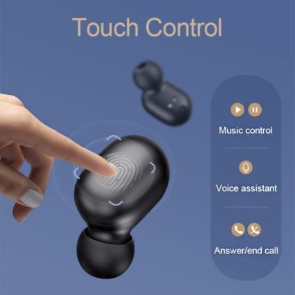 Haylou - Vodootporne bežične slušalice GT1 Pro Bluetooth crna