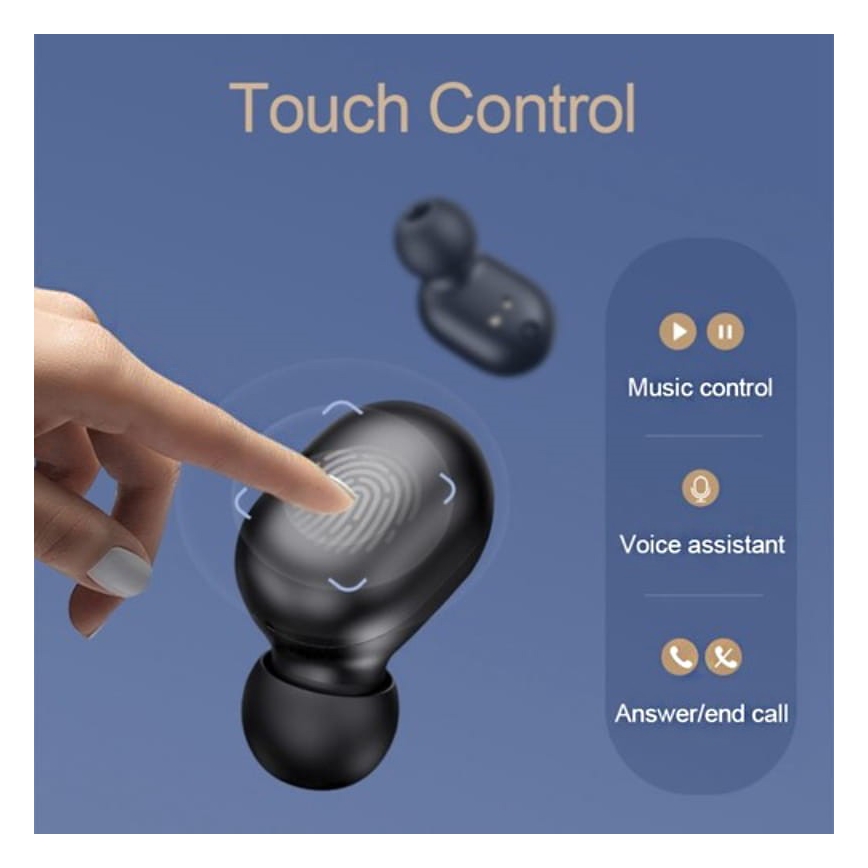 Haylou - Vodootporne bežične slušalice GT1 Pro Bluetooth crna
