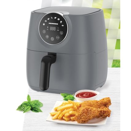 Heinner HAF-B6GREY1700 - Zračna friteza 5,7 l 1700W/230V siva