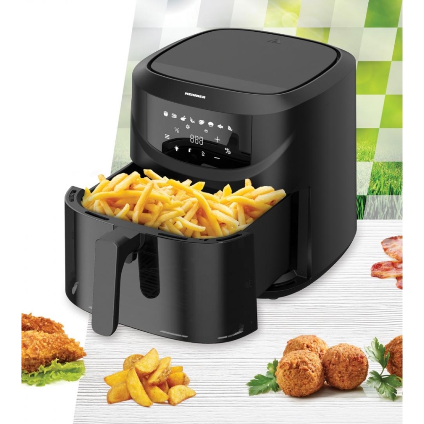 Heinner HAF-B8BK2000 - Friteza na vrući zrak, 7,6 l, 2000 W / 230 V, crna