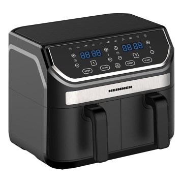 Heinner HAF-KDB1700BK - Dvostruka friteza s vrućim zrakom 8,5 l 1700 W/230 V crna