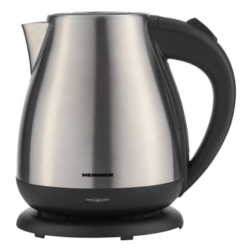 Heinner HEK-17IX - Električno kuhalo za vodu 1,7 l 2200W/230V matirani krom/crna