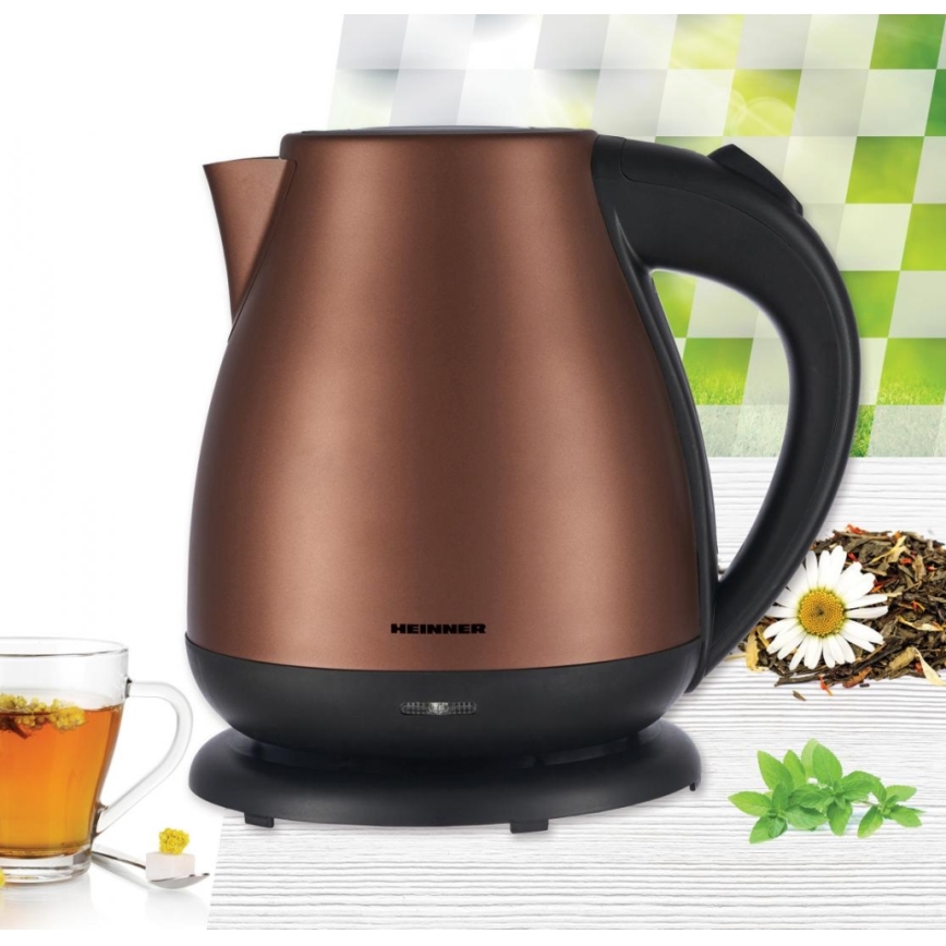Heinner HEK-17IXC - Električno kuhalo za vodu 1,7 l 2200W/230V bakreno