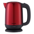 Heinner HEK-2200RDSS - Brzo kuhalo za vodu 1,7 l 2200W/230V crveno/crno