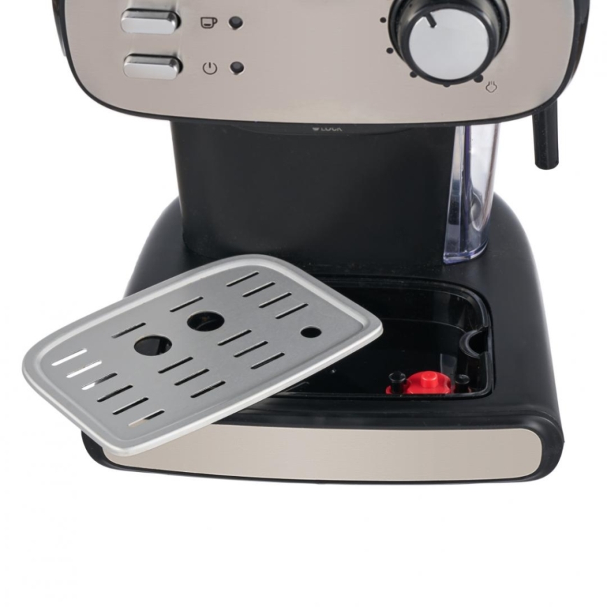 Heinner HEM-1100BKX - Pákasti espresso aparat 850W/230V crna/matni krom