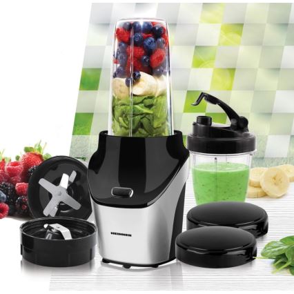 Heinner HSB-T1000SS - Nutri mikser za smoothie 1000W/230V matni krom/crna
