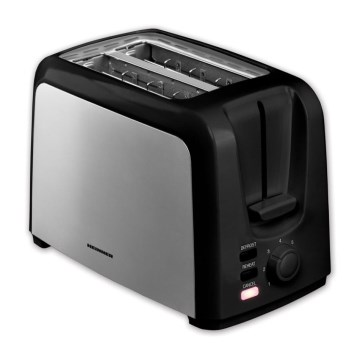 Heinner HTP-700BKSS - Dvostruki toster 700W/230V crni/matni krom