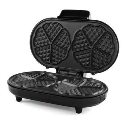 Heinner HWF-1000CR - Aparat za vafle 1000W/230V crna/ružičasto-zlatna