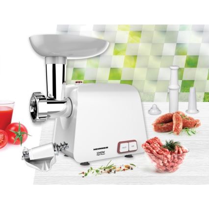 Heinner MG-1340WH - Mlin za meso 1340W/230V bijeli