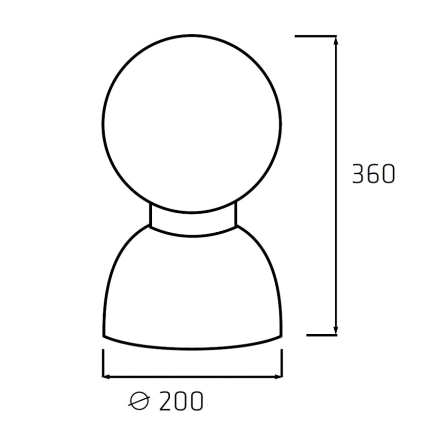 Helios 306-WLG223 - LED vanjsko tehničko osvjetljenje WORK GLOBE 2 LED/23W/230V IP44