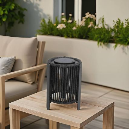 Hesperide - LED solarna lampa LINY LED/3,7V 2600 mAh IP54 antracit