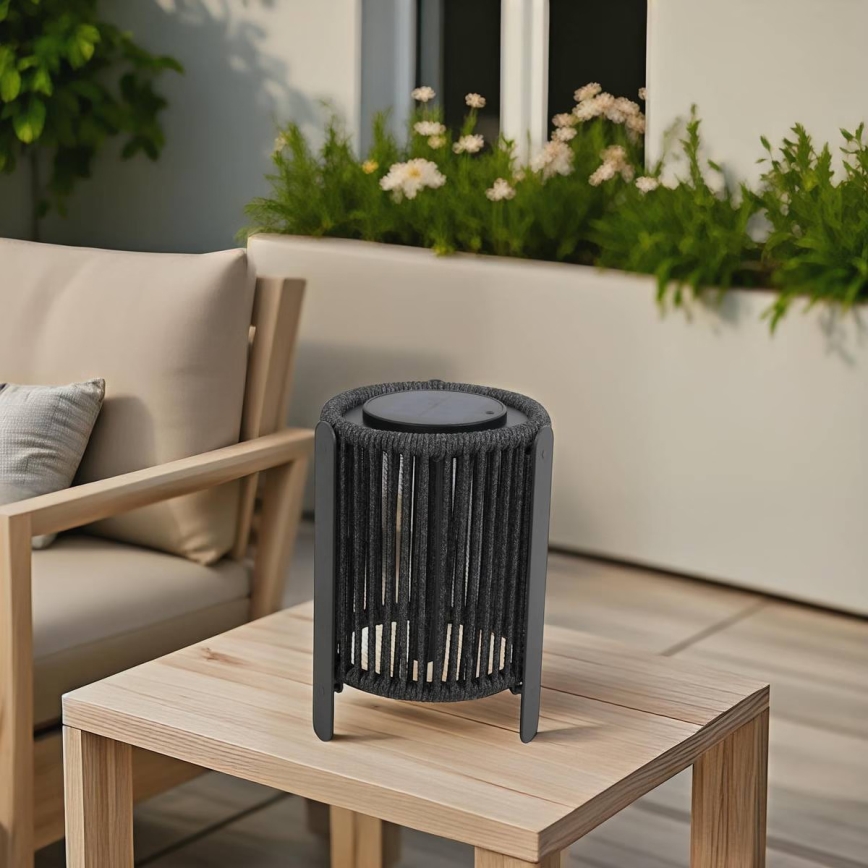 Hesperide - LED solarna lampa LINY LED/3,7V 2600 mAh IP54 antracit