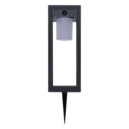 Hesperide - LED solarna svjetiljka s senzorom pokreta i sumraka PIKY LED/3,7V 2600 mAh 40 cm IP65 antracit