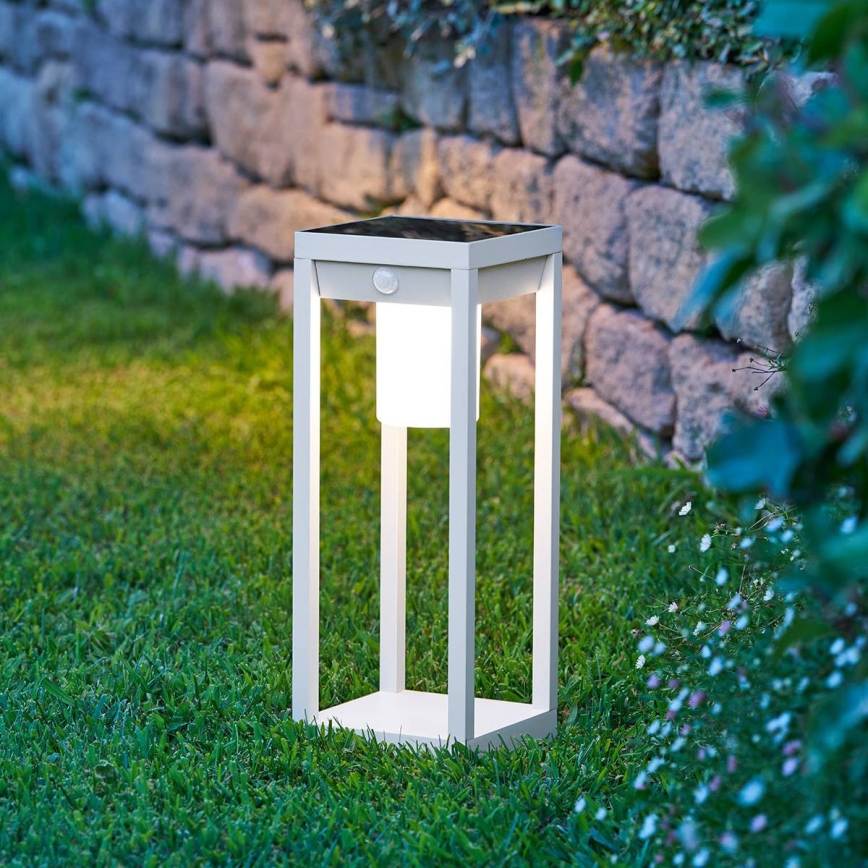 Hesperide - LED solarna lanterna sa senzorom pokreta i sumraka PIKY LED/3,7V 2600 mAh 40 cm IP65 bež