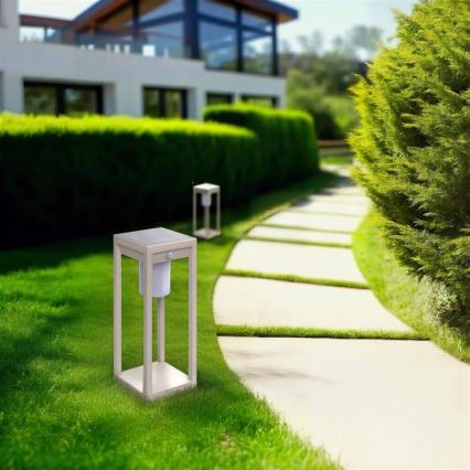 Hesperide - LED solarna lanterna sa senzorom pokreta i sumraka PIKY LED/3,7V 2600 mAh 40 cm IP65 bež