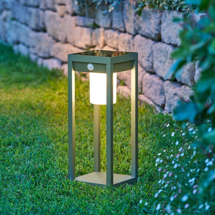 Hesperide - LED solarna svjetiljka s senzором pokreta i sumraka PIKY LED/3,7V 2600 mAh 40 cm IP65 zelena