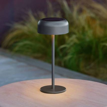 Hesperide - LED solarna stolna svjetiljka BOLTY LED/3,7V 2600 mAh IP65 antracit