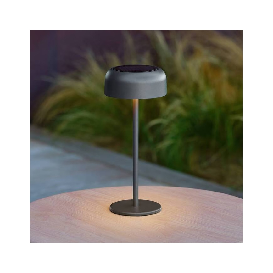 Hesperide - LED solarna stolna svjetiljka BOLTY LED/3,7V 2600 mAh IP65 antracit