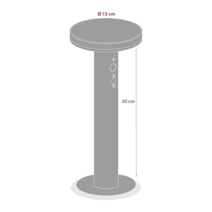 Hesperide - Solarna LED lampa s senzorom pokreta i sumraka DETEKT LED/3,7V 2600 mAh IP65