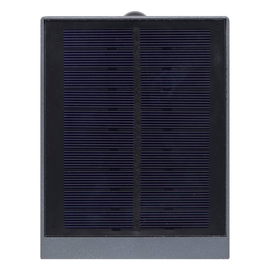 Hesperide - LED solarno zidno svjetlo s senzorom pokreta i sumraka MULTY LED/3,7V 2600 mAh IP65 antracit