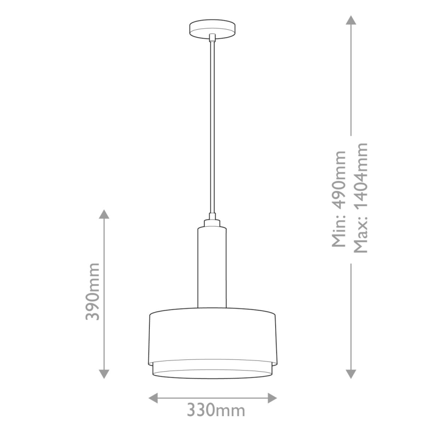 Hinkley - Viseći luster CEDRIC 2xE27/60W/230V pr. 33 cm mesing