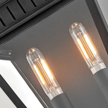 Hinkley - Vanjska zidna svjetiljka CHAPEL HILL 2xE14/40W/230V IP44 crna