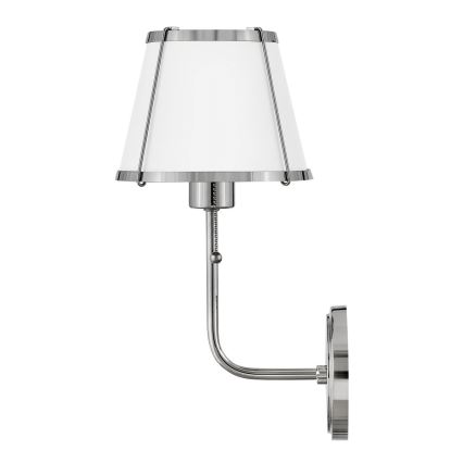 Hinkley - Zidna lampa CLARKE 1xE27/40W/230V sjajni krom/bijela