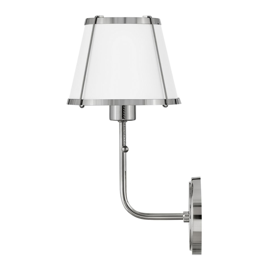Hinkley - Zidna lampa CLARKE 1xE27/40W/230V sjajni krom/bijela