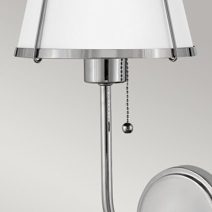 Hinkley - Zidna lampa CLARKE 1xE27/40W/230V sjajni krom/bijela