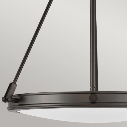 Hinkley - Luster na lancu COLLIER 4xE14/40W/230V Ø 54,3 cm crna