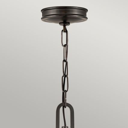 Hinkley - Luster na lancu COLLIER 4xE14/40W/230V Ø 54,3 cm crna